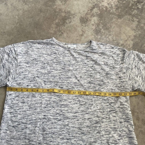 Pure J Jill Shirt Womens Medium Petite Gray Oversized Knit‎ Relaxed Lounge - Picture 2 of 10